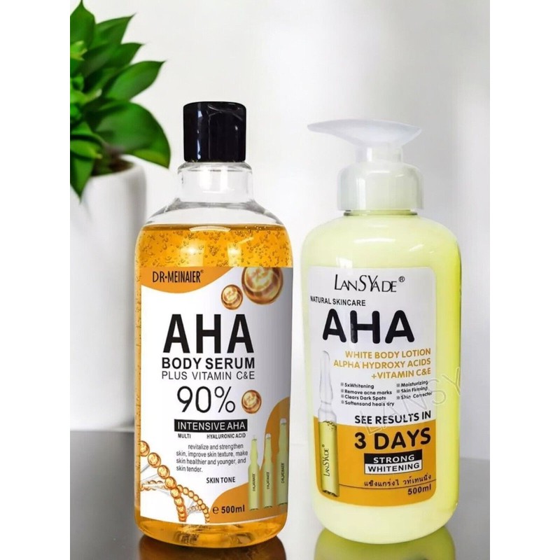 LANSYADE 2-pc AHA Strong Brightening Serum & Lotion Vitamin C