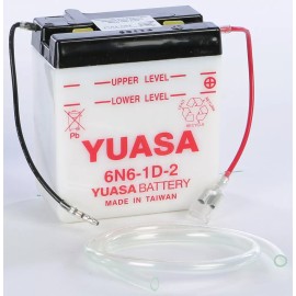 Yuasa Conventional 6V Battery 6N6-1D-2 YUAM2662B