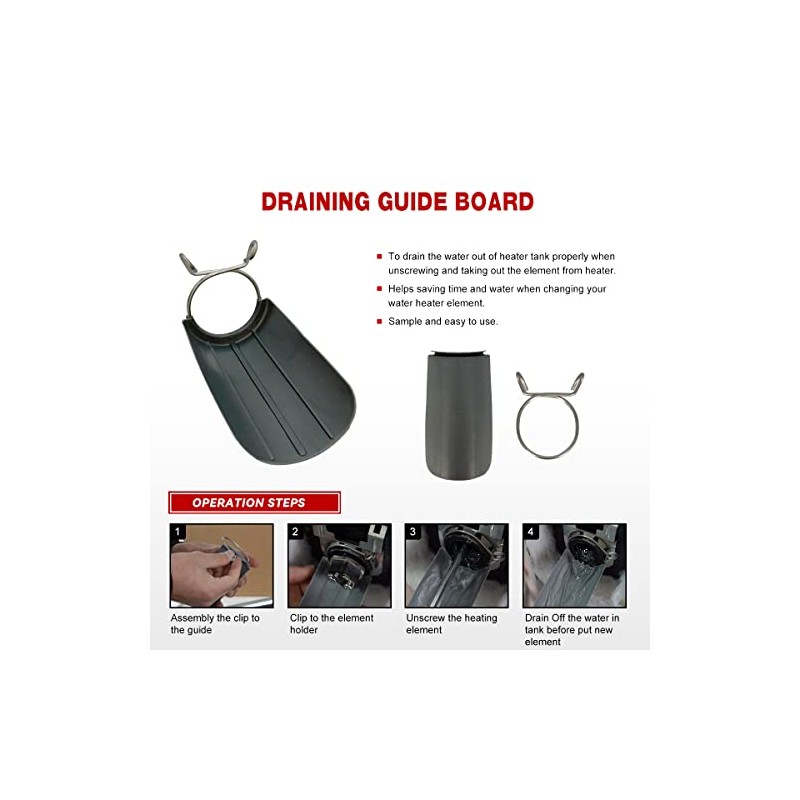 Water Heater Element 3500W, 240V with Element Wrench, Quick Change