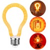 YiDiYi Red LED Spiral Filament Light Bulb, 4W (40W Equiv),