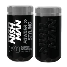 Nishman Cera en Polvo para Cabello Hombre Fijación Extra Mate Firmeza Mattifying Extra Volume Light Control Powder Styling Modelo P0 de 20g