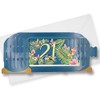 Message in A Bottle Flowers 21st Pop Up Birthday Greeting