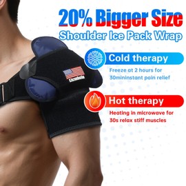 Adjustable Shoulder Brace for Rotator Cuff Tear & Post-Surgery Recovery - Arm Sling with Ice Pack Pocket, Breathable Compression Sleeve for Sports Injury, Arthritis, Men & Women (GREEN, Large)