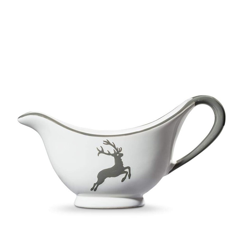 GMUNDNER KERAMIK Gravy Boat Capacity: 0.2 Litres Grey Deer Crockery