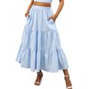 ANRABESS Women’s Summer Boho Flowy Swing Tiered A-Line Maxi Skirt