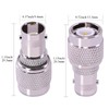 CNARIO - 2 adaptadores coaxiales de RF BNC hembra a