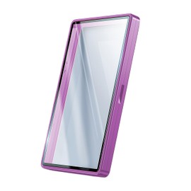 JIAONASHIJIA Metal UV Protection Case Plate for 35pt PSA/BGS/CGC Graded Cards - Durable Aluminum Oxide Glass, Multipoint Magnetic Closure, Stackable Metal Frame. Purple