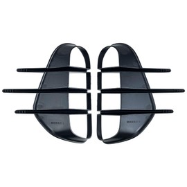 2 PCS Front Rear Bumper Spoiler Side Vent Cover Canard Splitter Trim Fit for Kia Stinger 2018-2023 Glossy Black