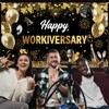 Mocsicka Work Anniversary Decorations Banner Happy Workiversary Backdrop Employee Appreciation