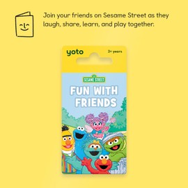 YOTO Sesame Street: Fun with Friends – Kids Audio Card for Use with Player & Mini All-in-1 Audio Device, Educational Screen-Free Listening with Fun Stories for Playtime Bedtime & Travel, Ages 3+