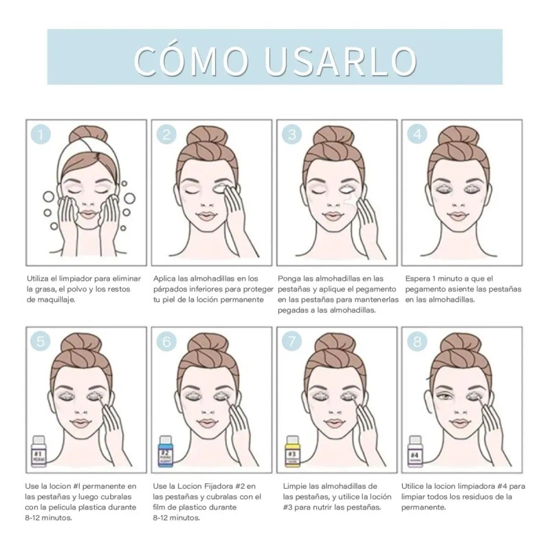 Kit Lash Lifting De Pestañas Rizado Permanente7pzs Cherimoya