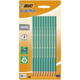 BIC Evolution Ecolutions HB Graphite Pencil (Pack of 10)