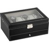 Uten Watch Box, 12 Slots PU Leather Watch Display Case