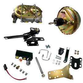 BST BSSP 8" Dual Power Brake Booster, Replacement for 1957-1972 Ford Truck 1" Master & Prop Proportioning valve Brake Booster Master Cylinder