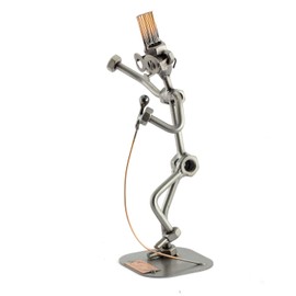 Steelman24 I Nuts and bolts sculpture Singer I Handmade ornaments I Made in Germany I I Metal figurine