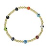 Anela Evil Eye Bracelet, 14kt Gold Filled Beads, Good Luck