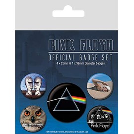 Pyramid International Pink Floyd Badge, Multi-Colour, 10 x 12.5 x 1.3 cm