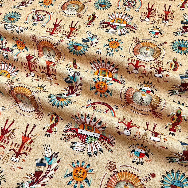 Elizabeth's Studio Tucson Quilt Fabric, Sand