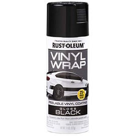 Rust-Oleum Automotive 352724 Rust-Oleum Vinyl Wrap Spray, Black , 11 Ounce (Pack of 1)