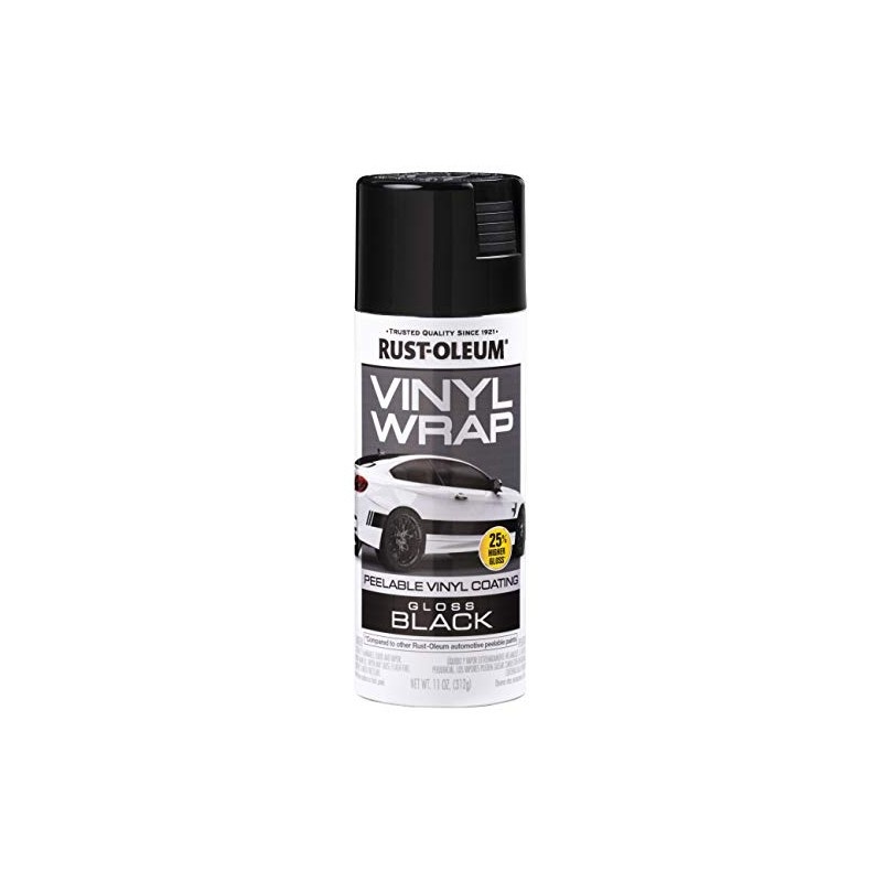 Rust-Oleum Automotive 352724 Rust-Oleum Vinyl Wrap Spray, Black , 11