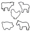 Moose Goods Farm Animal Cookie Cutters - Set of 5