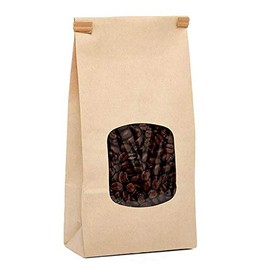 Kraft Window Tin Tie Bags 4-3/4" X 2-1/2" X 9 1/2" | Quantity: 100 Width 2 1/2