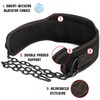 EvoFitness EVO Weightlifting dip belt Neoprene Gym Support Straps GEL