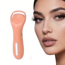 Heated Eyelash Curlers, Rechargeable Electric Eyelash Curler with Dual-Arc Design & 2 Adjustable Temperature - Safe Gentle Heated Lash Curler for Natural Curl Perfect Fit for Women