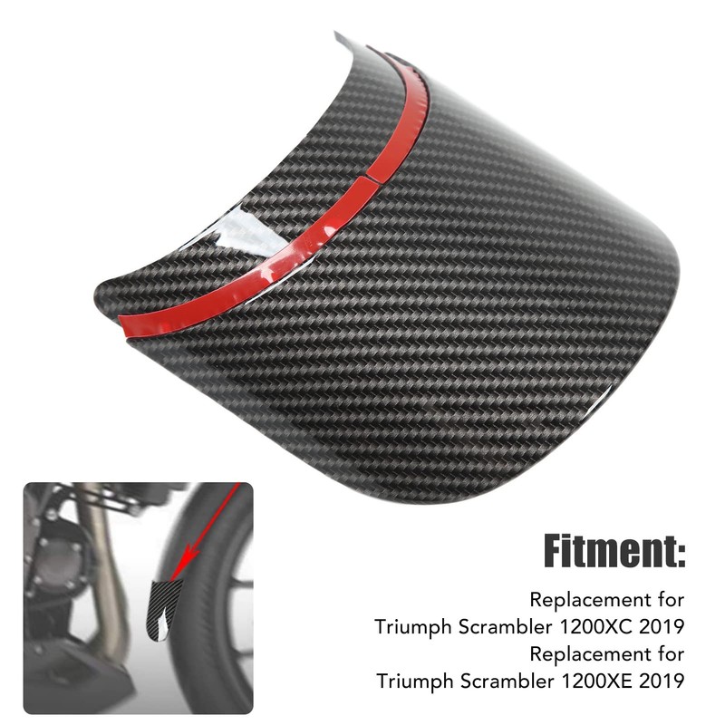 Motorcycle Fender Front Extension Carbon Pattern Rear Guard Replacement for