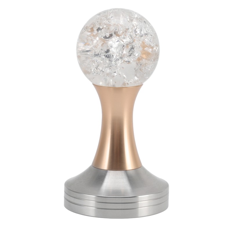 Crystal Ball Coffee Flat Tamper Stainless Steel Base Powder Hammer