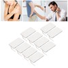 10Pcs TENS Unit Replacement Pads Rectangular Reusable Electrode Patches for