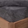 Brentfords Teddy Fleece Fitted Bed Sheet Plain Thermal Warm Soft