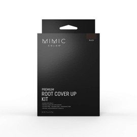 Mimic Color Root Cover Up for Hair Grey Hair Concealer Hair Root Color Touch Up Temporary Hair Color Covers Gray (FULL KIT, BLACK)