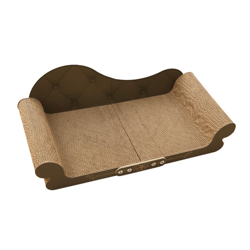 DWCN 26" Large Cat Scratcher Bed, Durable Cardboard Cat Couch
