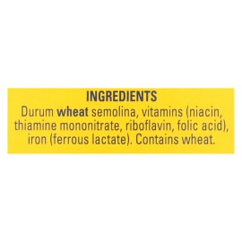 UD_De Cecco Pasta Case of 12-16 oz Dried Farfalle Macaroni Spaghetti Primary Ingredient Wheat Durum Wheat Kosher Certified