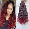 Boho Island Twist Crochet Hair 8 Packs 18 Inch Omber