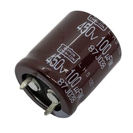 Elko Capacitor Radial 100µF 450V | Snap-in Electrolytic Capacitor up to 105°C | 100uF Electrolytic Capacitor from UCC