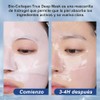 Bio Mascarilla Colageno 4pcs, Mascarilla Nocturna de ColgenoMejora el oscurecimiento,