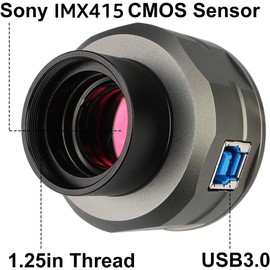 Svbony SV205 Eyepiece Camera Telescope 8MP Electronic Eyepiece USB 3.0 CCD Camera Telescope 1.25 Inch Astronomy Camera Digital Eyepiece for Telescope Astro Photography