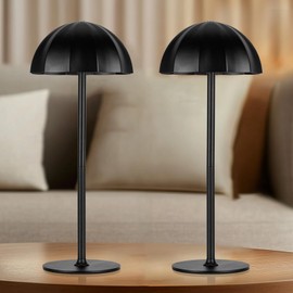 Moddeny 2 Pack Cordless Table Lamps Rechargeable, 4000mAh Wireless Table Lamps, 3 Colors Stepless Dimming Battery Powered Lamps for Tables Bedroom/Cafe/Dining Room/Terrace/Camping/Outdoor