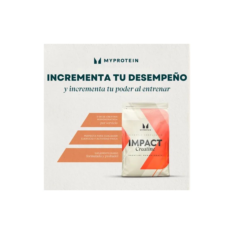 Creatina Monohidratada Myprotein Impact Sin Sabor 1kg