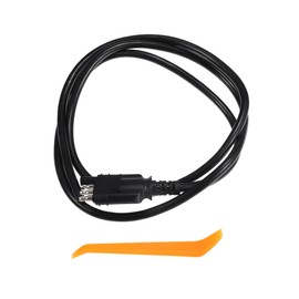 INFINAUTO 5ft/1.5m 4-Way Trailer Wiring Harness, Vehicle 18AWG 4-Pin Flat Trailer Wire Extension Connector for Trailer Hitch Wiring Black, 1 Set