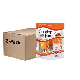 Good ‘n’ Fun Triple Flavor Wings Chews for All Dogs, 12 Ounces, Treat Your Dog to Long-Lasting Chews Made with Chicken, Pork Hide and Beef Hide, Pack of 2
