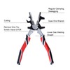 8 Inch Multi-Function Electric Welding Pliers Spring Loaded Design Gas