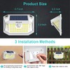 Solar Motion Sensor Lights Outdoor, [3 Modes/4 Pack/188 LED] 270°
