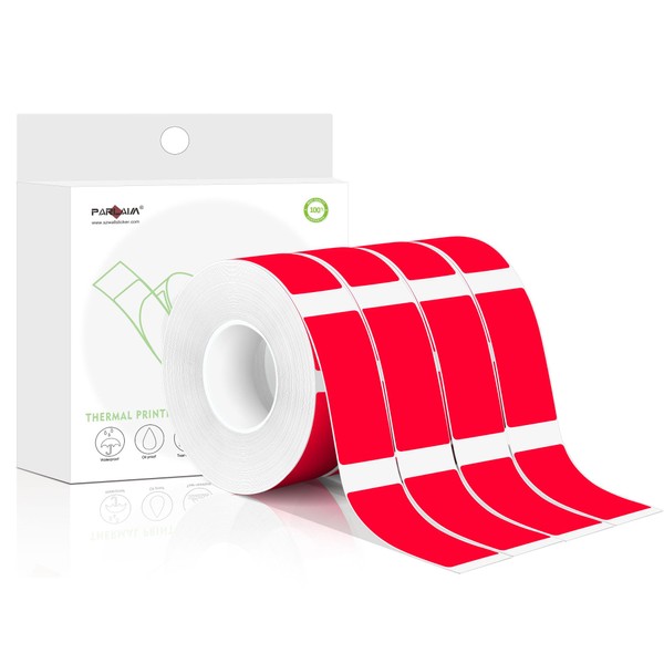 PARLAIM Label Maker Tape,Thermal Label 1/2" x11/2(14X40mm) 4Rolls/640 Labels,Thermal Sticker
