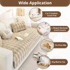 OstepDecor Faux Fur Couch Covers for Sofa, Soft Plush Sofa