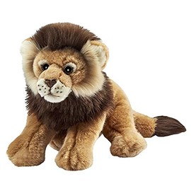 Anima 1929 Lion couché 32cmL Soft Toy, Brown