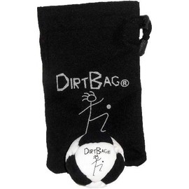 DirtBag Classic Footbag/Hacky Sack with Pouch - White/Black