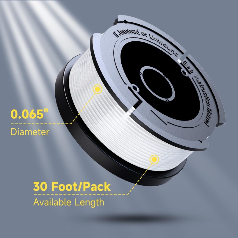 POSUGEAR 10 PCS Weed Wacker String, Trimmer Line Compatible with